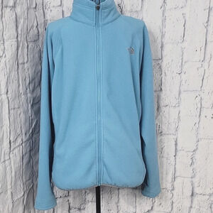 VINTAGE NORTH FACE Baby Blue‎ Fleece Women's Jacket Medium